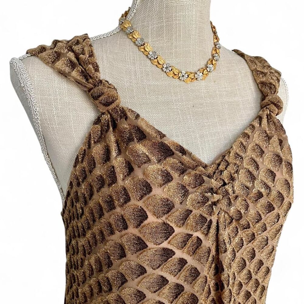Armani Women's Brown and Tan Blouse - Picture 5 of 8